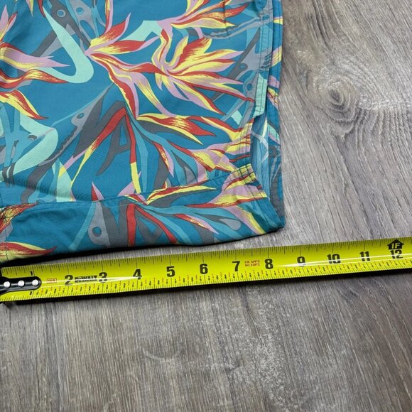 Patagonis Mens Teal Blue Worn Wear-M's Printed Wavefarer Board Shorts Size 32 - Picture 9 of 9